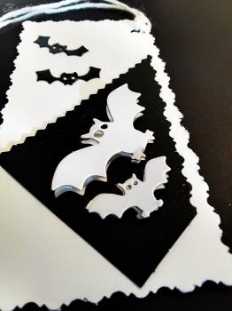 Geschenkanhänger Karte Fledermaus